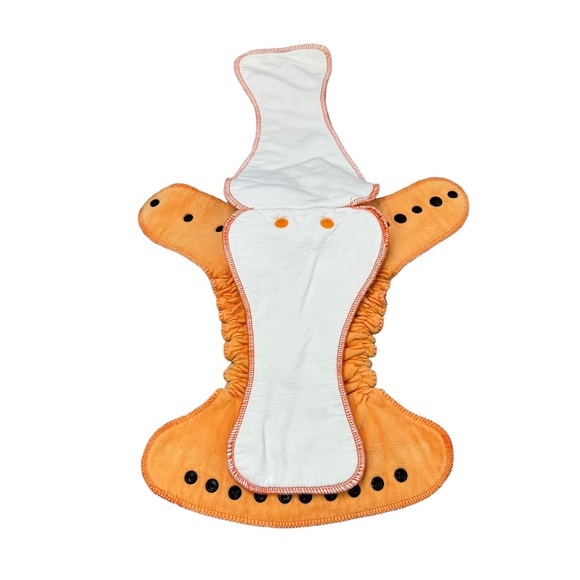 Twinkie Tush Cloth Diaper Bundle Fabric Diaper Baby Adjustable Halloween Pumpkin - Picture 9 of 11